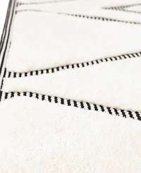 Bayshore Home Textured Tones Trellis 2'7"x8' Runner Area Rug