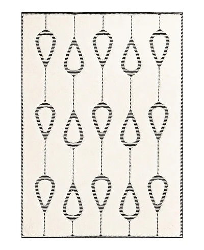 Bayshore Home Textured Tones Drops 5'1"x7'1" Area Rug