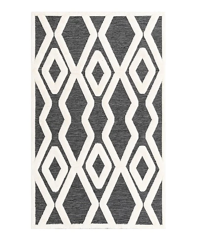 Bayshore Home Textured Tones Trellis 5'3"x8' Area Rug