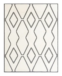 Bayshore Home Textured Tones Trellis 7'10"x10' Area Rug