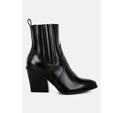 Cornus Snake Print Ankle Boots