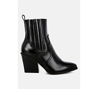 Cornus Snake Print Ankle Boots