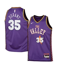 Nike Big Boys and Girls Kevin Durant Purple Phoenix Suns 2024/25 Swingman Player Jersey - City Edition
