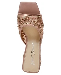 Betsey Johnson Women's Roo Embroidered Evening Sandals