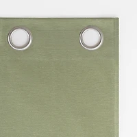 Linen Blend Blackout Grommet Top Curtain