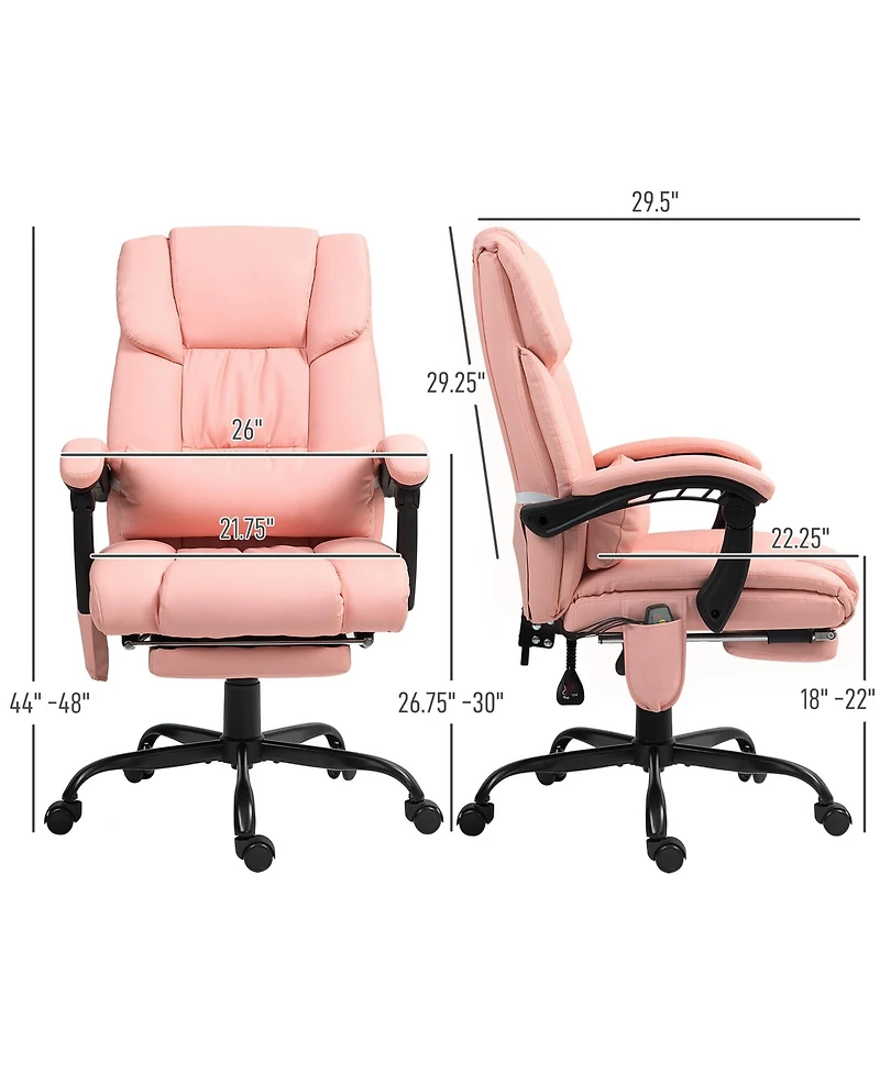 Vinsetto Massage Office Chair, Chair with 6 Vibration Points