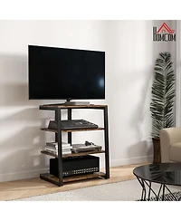Homcom Tv Sd for 28" TVs with Shelves and Extension Lead Holder,