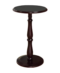 Kings Brand Furniture - Dark Cherry Finish Wood Plant Stand Accent Side End Table