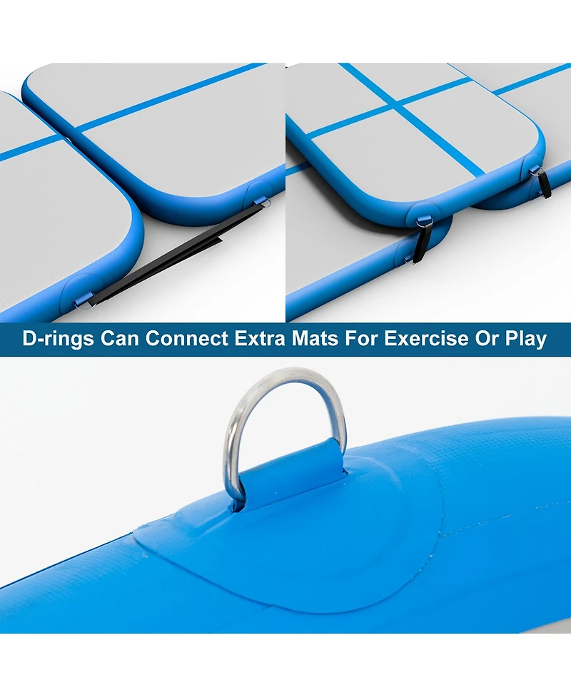 1 Pcs 10' Inflatable Gymnastics Mat Floor Mats