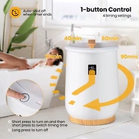 20L Bathroom Towel Warmer Bucket with Fragrance Holder & Lcd Display