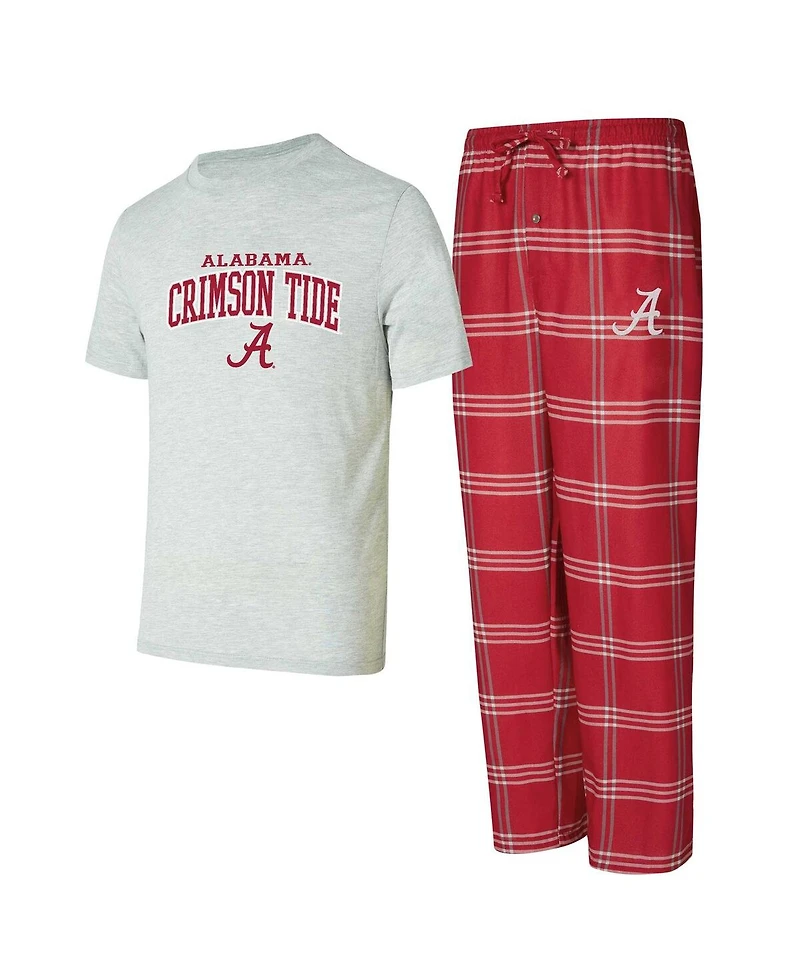 Concepts Sport Men's Alabama Crimson Tide T-Shirt Pants Sleep Set