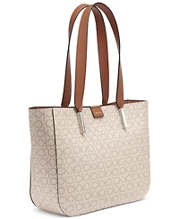 Calvin Klein Audrey Signature Medium Tote Bag