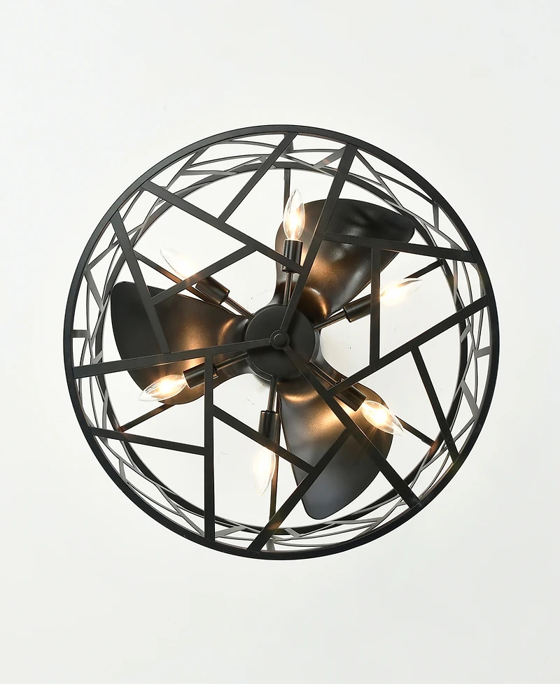 Home Accessories 24.4" Leyton Indoor Ceiling Fan with Light Kit and Remote