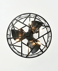 Home Accessories 24.4" Leyton Indoor Ceiling Fan with Light Kit and Remote