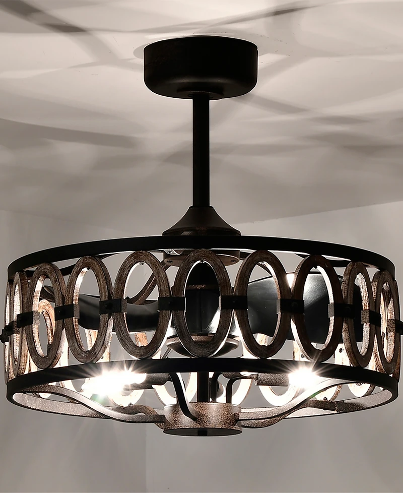 Home Accessories 24" Dalina 5-Light Indoor Ceiling Fan with Light Kit and Remote