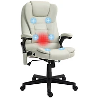 Vinsetto 6 Point Vibrating Massage Office Chair with Lumbar Heat