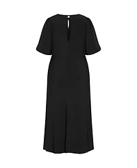 City Chic Plus Ines Puff Dress