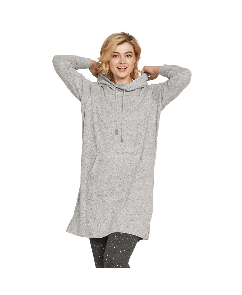 Ellos Women's Funnel-Neck Lounge Sweatshirt Tunic