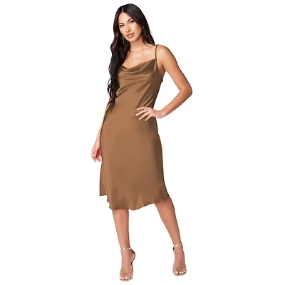 Bebe Women's Satin Midi Slip Dress