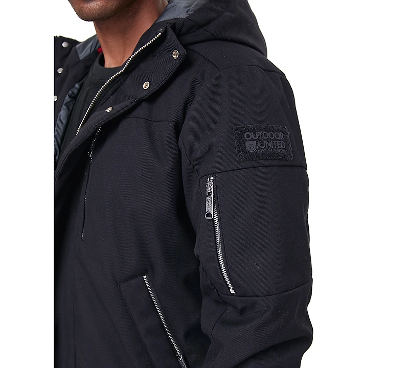 Outdoor United Men's Hooded Bomber Jacket
