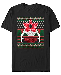 Fifth Sun Men's Demogorgon Ugly Christmas Short Sleeve T-Shirt