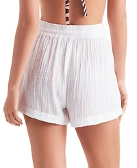 Mimi Flamingo Women's Vista Cotton Cover-Up Shorts