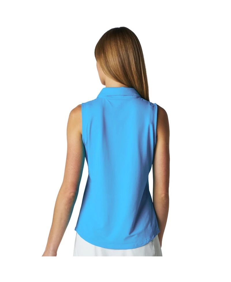 G Lifestyle Clothing Women's Sleeveless Zip Polo