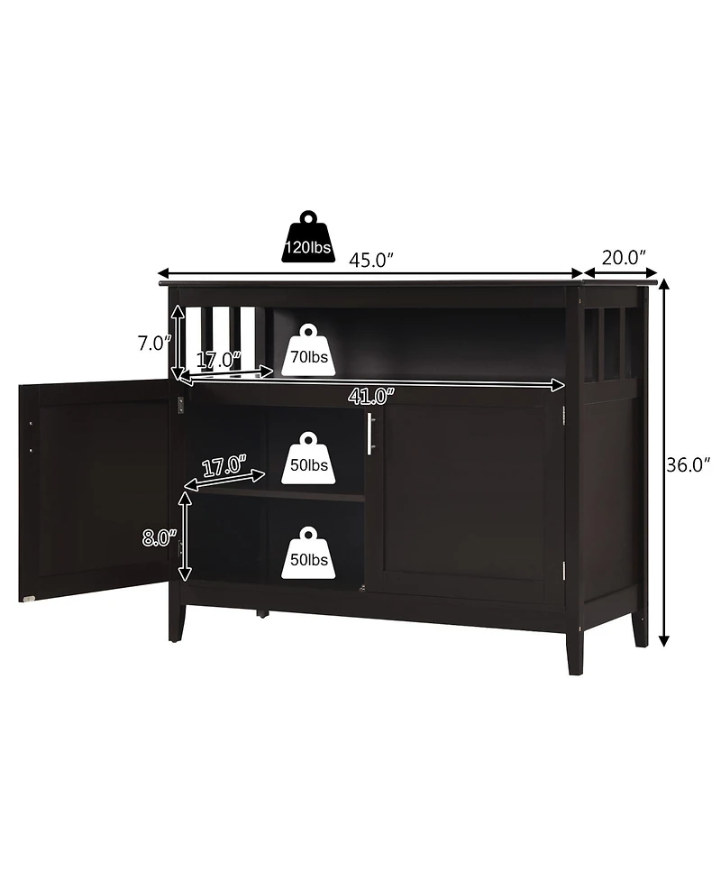 Gouun Modern Practical and Beautiful Wooden Kitchen Lockers with Large Storage Space