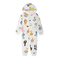 Bluey Toddler Girls Fleece Zip Up Coverall