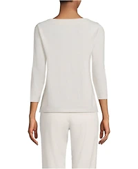 Lands' End Women's Mariner Jersey Boatneck Top