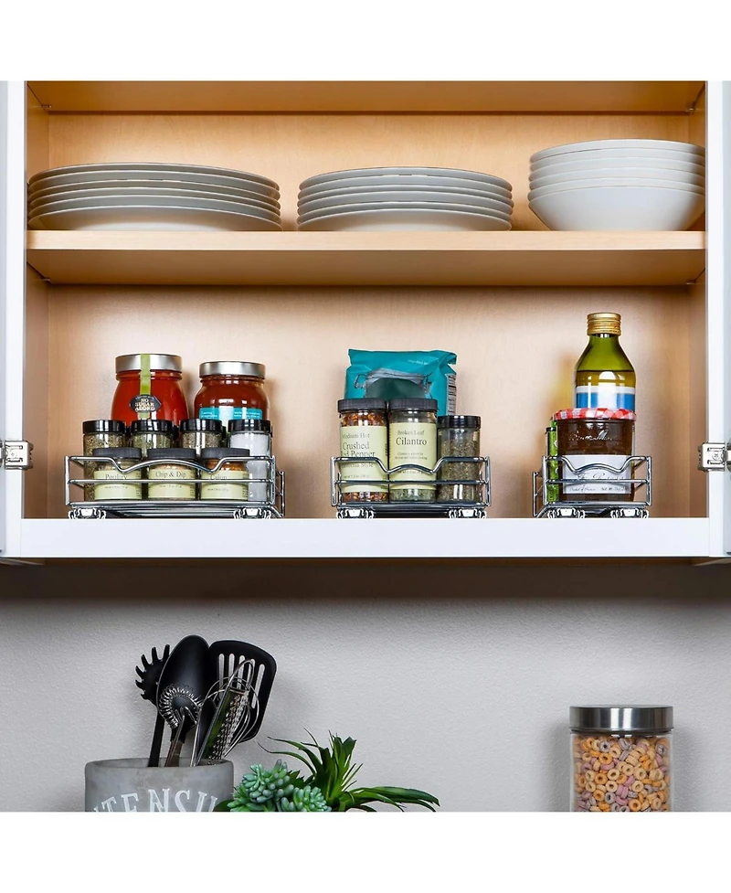 Florida Brands Pull Out Cabinet Organizer for Spices, Cans 8.5 x 10.5 In
