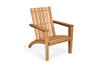 Slickblue Indoor/Outdoor Acacia Wood Adirondack Lounge Armchair Durable and Comfortable Seating