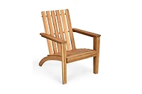 Slickblue Indoor/Outdoor Acacia Wood Adirondack Lounge Armchair Durable and Comfortable Seating