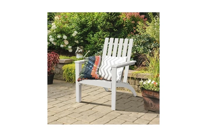 Slickblue Indoor/Outdoor Acacia Wood Adirondack Lounge Armchair Durable and Comfortable Seating