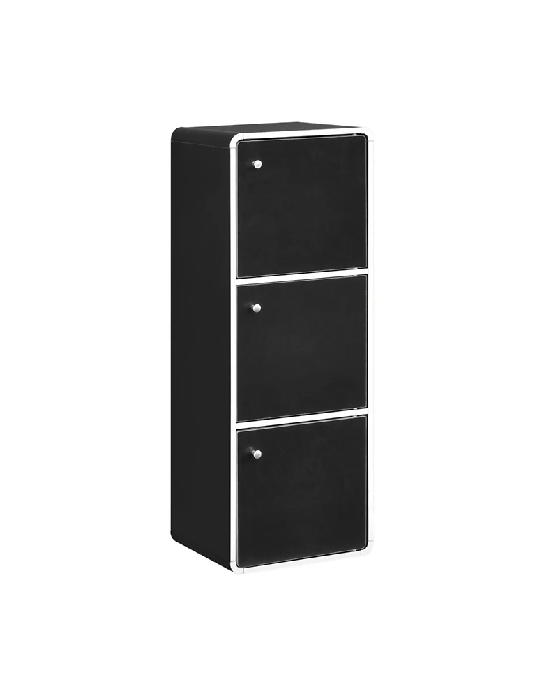 Kings Brand Furniture Dothan Wood -Cubed Closed Bookcase