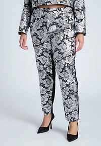 Eloquii Women's Brocade Pant