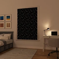 Sun Zero Lights Out Stars Starry Night Portable Travel 100% Blackout Rod Pocket Curtain Panel