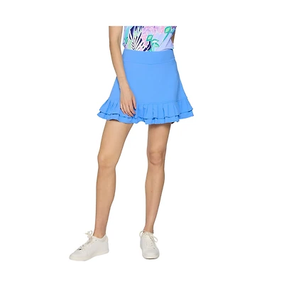 G Lifestyle Clothing Women's Double Ruffle Skort