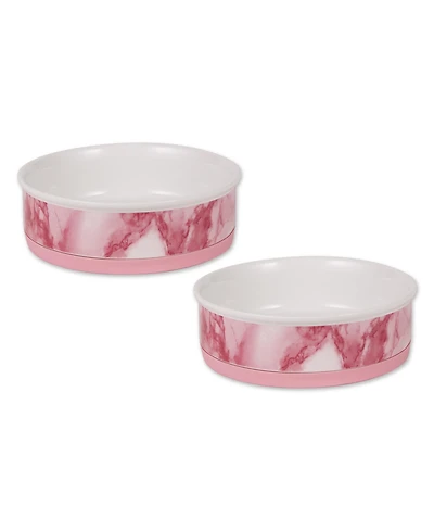 Bone Dry Marble Pet Bowl Set/2