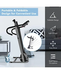 Gymax Folding Treadmill 1100W Electric Motorized Running Jogging Walking Machine