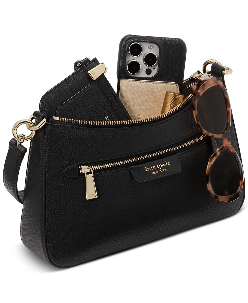 Kate Spade New York Hudson Pebbled Leather Small Convertible Crossbody
