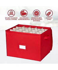Christmas Ornaments Storage Box to Protect and Store up to 80-3" Ornaments