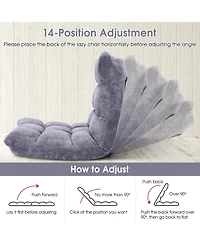 Gouun Adjustable 14-position Cushioned Floor Chair
