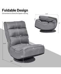 Gouun 5-Position Folding Floor Gaming Chair