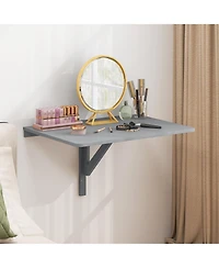 Gouun 31.5 x 23.5 Inch Wall Mounted Folding Table for Small Spaces