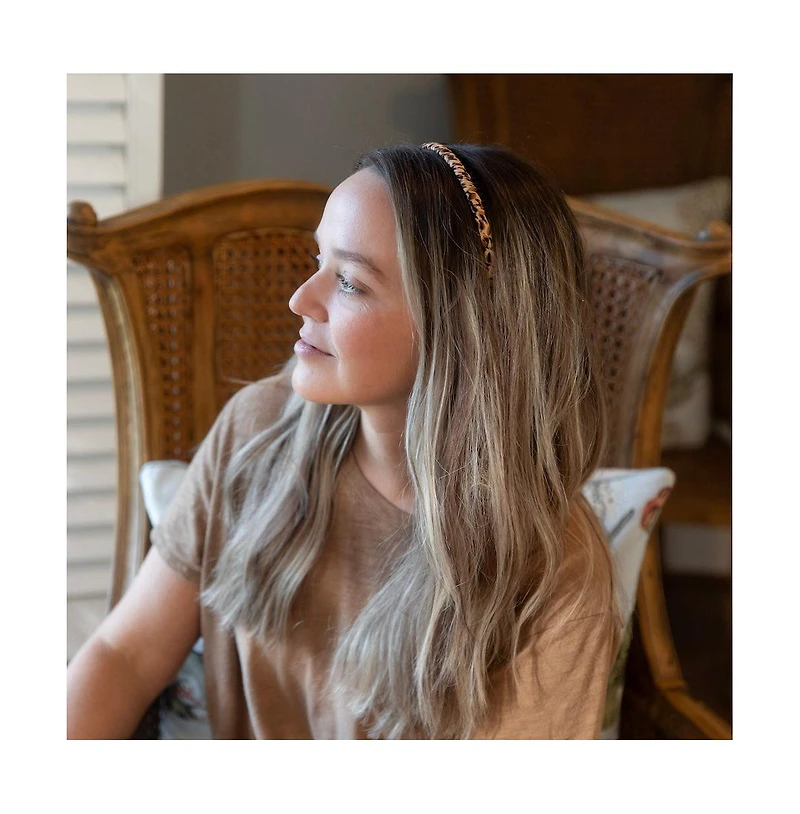 Thin Print Headband - Cheetah