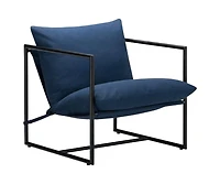 Slickblue Modern Upholstered Accent Chair with Metal Frame