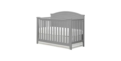 Convertible Crib Solid Wood – Adjustable Height Baby for Infant to Toddler, Toddler Rail Not Included