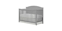 Convertible Crib Solid Wood – Adjustable Height Baby for Infant to Toddler, Toddler Rail Not Included