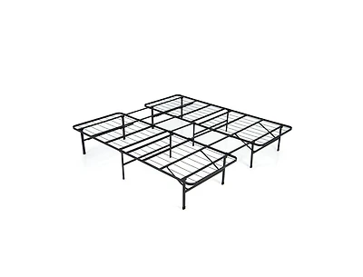Gouun King Size Folding Steel Platform Bed Frame for Kids and Adults-King Size